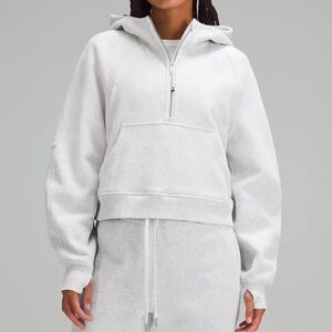 Lululemon Scuba ✨ Half-Zip • Heathered Core Ultra Light Grey • XS/S